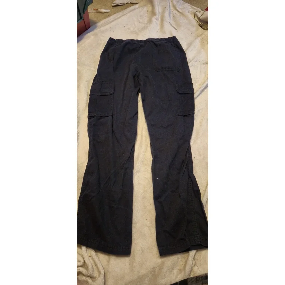 The Children's Place Boys Black Cargo Pants Size 14H Adjustable‎ Waist